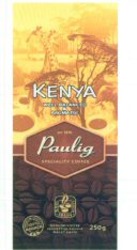 Міжнародна реєстрація торговельної марки № 859568: KENYA Paulig SPECIALITY COFFEE