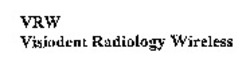 Міжнародна реєстрація торговельної марки № 861986: VRW Visiodent Radiology Wireless