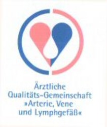 Міжнародна реєстрація торговельної марки № 877109: Ärztliche Qualitäts-Gemeinschaft "Arterie, Vene und Lymphgefäß"