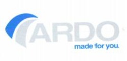 Міжнародна реєстрація торговельної марки № 885785: ARDO made for you.