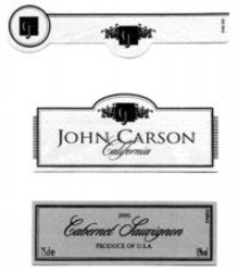 Міжнародна реєстрація торговельної марки № 891126: JOHN CARSON Cabernet Sauvignon