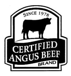 Міжнародна реєстрація торговельної марки № 894900: CERTIFIED ANGUS BEEF BRAND SINCE 1978