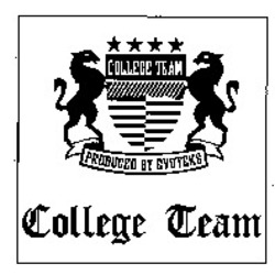 Міжнародна реєстрація торговельної марки № 895993: College Team PRODUCED BY EVOTEKS