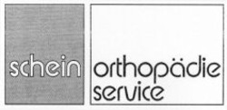 Міжнародна реєстрація торговельної марки № 904010: schein orthopädie service