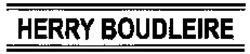 Міжнародна реєстрація торговельної марки № 908256: HERRY BOUDLEIRE