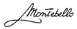 Міжнародна реєстрація торговельної марки № 915072: Montebello