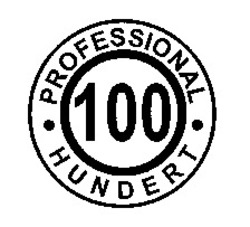 Міжнародна реєстрація торговельної марки № 926062: 100 PROFESSIONAL HUNDERT