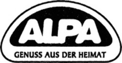 Міжнародна реєстрація торговельної марки № 941863: ALPA GENUSS AUS DER HEIMAT