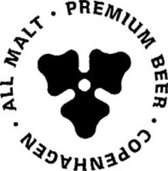 Міжнародна реєстрація торговельної марки № 952175: ALL MALT PREMIUM BEER COPENHAGEN