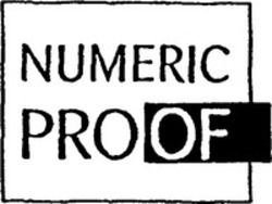 Міжнародна реєстрація торговельної марки № 954142: NUMERIC PROOF