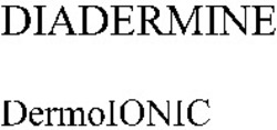 Міжнародна реєстрація торговельної марки № 959768: DIADERMINE DermoIONIC