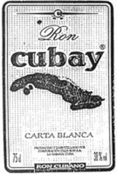 Міжнародна реєстрація торговельної марки № 962642: Ron cubay CARTA BLANCA