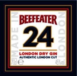 Міжнародна реєстрація торговельної марки № 965443: BEEFEATER 24 LONDON DRY GIN AUTHENTIC LONDON CUT