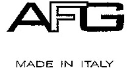 Міжнародна реєстрація торговельної марки № 967842: AFG MADE IN ITALY