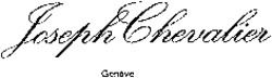 Міжнародна реєстрація торговельної марки № 975501: Joseph Chevalier Genève