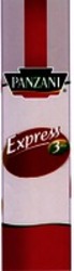 Міжнародна реєстрація торговельної марки № 992133: PANZANI Express3min