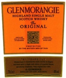 Міжнародна реєстрація торговельної марки № 996731: GLENMORANGIE HIGHLAND SINGLE MALT SCOTCH WHISKY The ORIGINAL