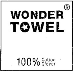 Міжнародна реєстрація торговельної марки № 997333: WONDER TOWEL 100% Cotton Clever
