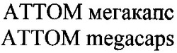 Свідоцтво торговельну марку № 63931 (заявка 20040706909): аттом мегакапс; attom megacaps; magacaps