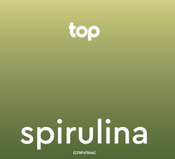 Заявка на торговельну марку № m202522581: []; spirulina [спіруліна]; top