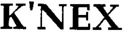 Свідоцтво торговельну марку № 10486 (заявка 94020616): k'nex; knex