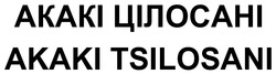 Заявка на торговельну марку № m202317031: akaki tsilosani; акакі цілосані