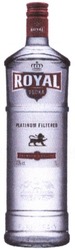 Свідоцтво торговельну марку № 184692 (заявка m201302833): vodka royal; platinum filtered; premium quality; pure grain