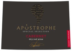 Заявка на торговельну марку № m202119789: cabernet; anna gorkun; apostrophe; dry red wine; special selection; proudly ukrainian