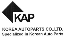 Свідоцтво торговельну марку № 243870 (заявка m201722330): kap; кар; korea autoparts co., ltd; specialized in korean auto parts