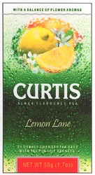 Свідоцтво торговельну марку № 99023 (заявка m200705927): curtis; with a balance of flower aromas; black flavoured tea; lemon-lane