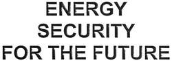 Свідоцтво торговельну марку № 261842 (заявка m201708890): energy security for the future