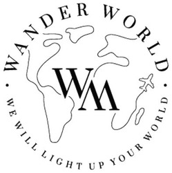 Свідоцтво торговельну марку № 337463 (заявка m202122766): wander world; we will light up your world; wm; ww