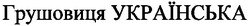 Свідоцтво торговельну марку № 95485 (заявка m200617919): грушовиця українська