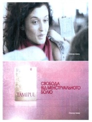 Заявка на торговельну марку № m201617169: tamipul; свобода від менструального болю