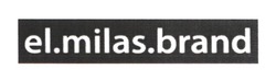Свідоцтво торговельну марку № 376644 (заявка m202121348): el.milas.brand; el milas brand