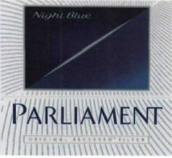 Свідоцтво торговельну марку № 226385 (заявка m201523170): parliament; night blue; original recessed filter