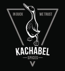 Свідоцтво торговельну марку № 287974 (заявка m201809168): kachabel; in duck we trust spices; v