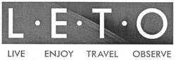 Свідоцтво торговельну марку № 137014 (заявка m200912659): leto; live enjoy travel observe; l-e-t-o