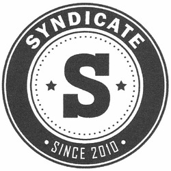 Заявка на торговельну марку № m201016248: syndicate; since 2010