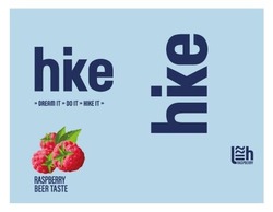Заявка на торговельну марку № m202609283: jh raspberry; raspberry beer taste; dream it do it hike it
