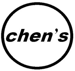 Свідоцтво торговельну марку № 227350 (заявка m201520944): chen's; chens
