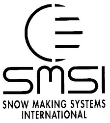 Свідоцтво торговельну марку № 10555 (заявка 95041061): smsi snow making systems international