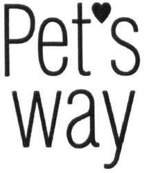 Свідоцтво торговельну марку № 302408 (заявка m201917294): pet's way; pets way