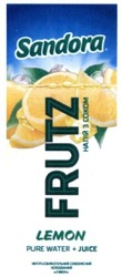 Заявка на торговельну марку № m201628533: sandora; frutz; lemon; pure water+juice; напій з соком