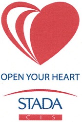 Свідоцтво торговельну марку № 173791 (заявка m201218654): open your heart; cis; stada