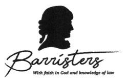 Свідоцтво торговельну марку № 277342 (заявка m201811197): barristers; with faith in god and knowledge of law