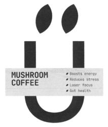 Заявка на торговельну марку № m202403902: gut health; laser focus; reduces stress; boosts energy; mushroom coffee