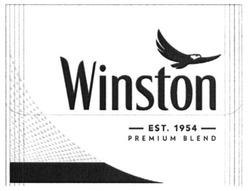 Свідоцтво торговельну марку № 247908 (заявка m201802744): winston; premium blend; est 1954
