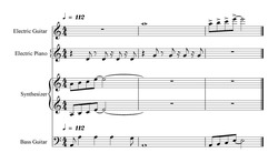 Заявка на торговельну марку № m202523613: 4; bass guitar; synthesizer; electric piano; =112; electric guitar