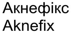 Заявка на торговельну марку № m202608110: aknefix; акнефікс